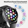 Cillso montre connectée homme femme 1,46" amoled, smartwatch avec appels bleutooth, 110 modes sportifs, cardiofréquencemètre, sp