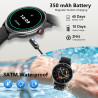 Cillso montre connectée homme femme 1,46" amoled, smartwatch avec appels bleutooth, 110 modes sportifs, cardiofréquencemètre, sp