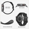 Cillso montre connectée homme femme 1,46" amoled, smartwatch avec appels bleutooth, 110 modes sportifs, cardiofréquencemètre, sp