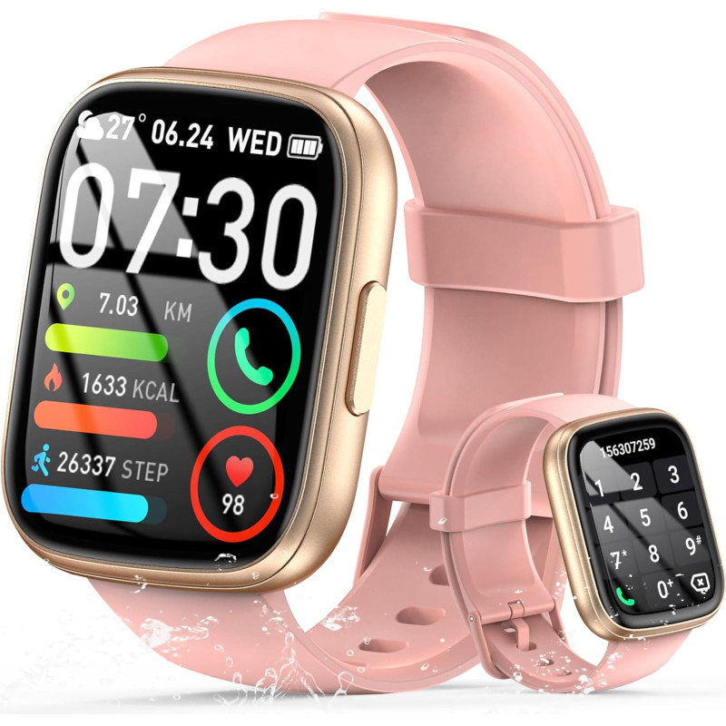 Cillso montre connectée homme femme 1,95" hd, smartwatch avec appels bleutooth, 112 modes sportifs, cardiofréquencemètre, spo2, 