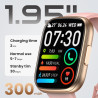 Cillso montre connectée homme femme 1,95" hd, smartwatch avec appels bleutooth, 112 modes sportifs, cardiofréquencemètre, spo2, 