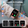 Cillso montre connectée homme femme 1,95" hd, smartwatch avec appels bleutooth, 112 modes sportifs, cardiofréquencemètre, spo2, 
