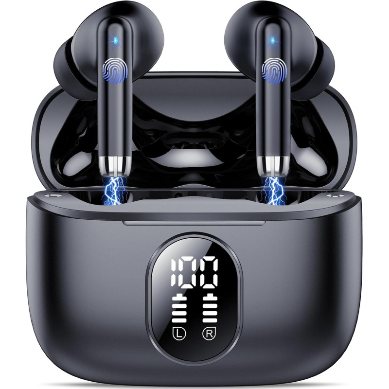 Qxq écouteurs bleutooth, 2026 nouveau ecouteurs bleutooth 5.4 sans fil avec hifi stéréo, 40h oreillette bleutooth enc réduction 