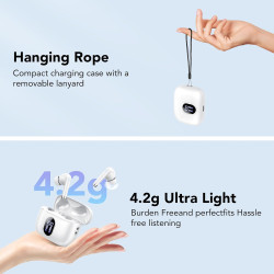 Qxq écouteurs bleutooth, nouveau ecouteurs bleutooth 5.4 sans fil avec hifi stéréo, 40h oreillette bleutooth enc réduction antib