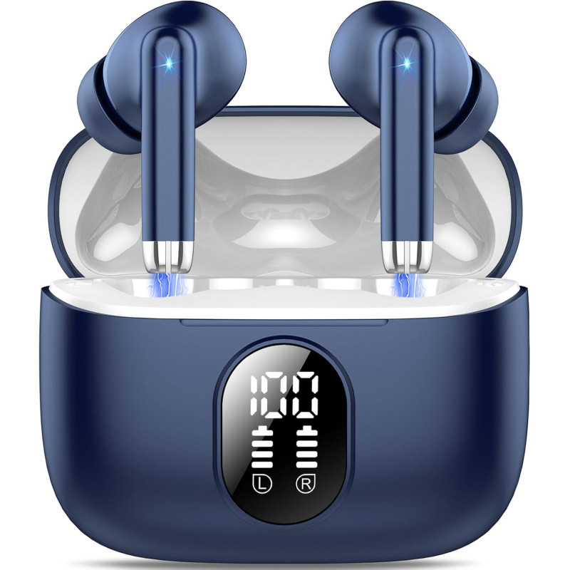 Qxq écouteurs bleutooth, 2026 nouveau ecouteurs bleutooth 5.4 sans fil avec hifi stéréo, 40h oreillette bleutooth enc réduction 