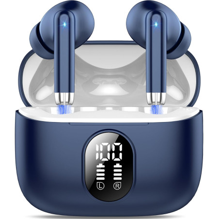 Qxq écouteurs bleutooth, 2026 nouveau ecouteurs bleutooth 5.4 sans fil avec hifi stéréo, 40h oreillette bleutooth enc réduction 