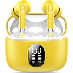 Qxq écouteurs bleutooth, nouveau ecouteurs bleutooth 5.4 sans fil avec hifi stéréo, 40h oreillette bleutooth enc réduction antib