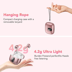 Qxq écouteurs bleutooth, nouveau ecouteurs bleutooth 5.4 sans fil avec hifi stéréo, 40h oreillette bleutooth enc réduction antib