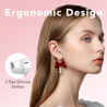 Qxq écouteurs bleutooth, nouveau ecouteurs bleutooth 5.4 sans fil avec hifi stéréo, 40h oreillette bleutooth enc réduction antib