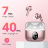 Qxq écouteurs bleutooth, nouveau ecouteurs bleutooth 5.4 sans fil avec hifi stéréo, 40h oreillette bleutooth enc réduction antib