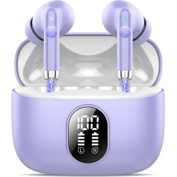 Qxq écouteurs bleutooth, nouveau ecouteurs bleutooth 5.4 sans fil avec hifi stéréo, 40h oreillette bleutooth enc réduction antib