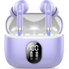 Qxq écouteurs bleutooth, nouveau ecouteurs bleutooth 5.4 sans fil avec hifi stéréo, 40h oreillette bleutooth enc réduction antib