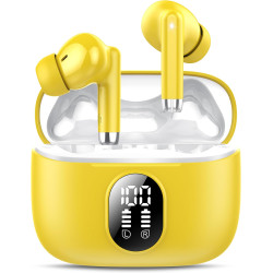 Qxq écouteurs bleutooth, ecouteurs bleutooth 5.4 sans fil avec hifi stéréo, 40h mini oreillette bleutooth enc réduction antibrui