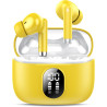 Qxq écouteurs bleutooth, ecouteurs bleutooth 5.4 sans fil avec hifi stéréo, 40h mini oreillette bleutooth enc réduction antibrui