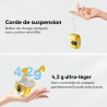 Qxq écouteurs bleutooth, ecouteurs bleutooth 5.4 sans fil avec hifi stéréo, 40h mini oreillette bleutooth enc réduction antibrui