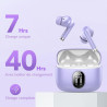 Qxq écouteurs bleutooth, ecouteurs bleutooth 5.4 sans fil avec hifi stéréo, 40h mini oreillette bleutooth enc réduction antibrui