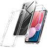 Vauki Coque pour Samsung Galaxy A13 4G avec 2 Protection D'écran Verre Trempé, TPU Bumper Transparente Case, [Coussin d'air Inté