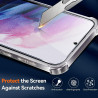 Vauki Coque pour Samsung Galaxy S22+/S22 Plus 5G avec 2 Protection D'écran Verre Trempé, TPU Bumper Transparente Case, [Coussin 