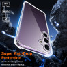 Vauki Coque pour Samsung Galaxy S23 FE 5G avec 2 Protection D'écran Verre Trempé, TPU Bumper Transparente Case, [Coussin d'air I