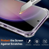 Vauki Coque pour Samsung Galaxy S23 FE 5G avec 2 Protection D'écran Verre Trempé, TPU Bumper Transparente Case, [Coussin d'air I