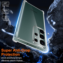 Vauki Coque pour Samsung Galaxy S23 Ultra 5G avec 2 HD Clair Hydrogel Doux Film Protection Écran et 1 Applicateur, TPU Bumper Tr