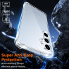 Vauki Coque pour Samsung Galaxy S24 FE 5G avec 2 Protection D'écran Verre Trempé, TPU Bumper Transparente Case, [Coussin d'air I