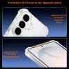 Vauki Coque pour Samsung Galaxy S26 avec 2 Protection D'écran Verre Trempé, TPU Bumper Transparente Case, [Coussin d'air Intégré