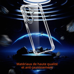 Vauki Coque pour Samsung Galaxy S26 avec 2 Protection D'écran Verre Trempé, TPU Bumper Transparente Case, [Coussin d'air Intégré