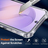 Vauki Coque pour Samsung Galaxy S26 Ultra avec 2 Protection D'écran Verre Trempé, TPU Bumper Transparente Case, [Coussin d'air I