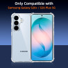 Vauki Coque pour Samsung Galaxy S26+ / S26 Plus 5G avec 2 Protection D'écran Verre Trempé, TPU Bumper Transparente Case, [Coussi