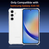 Vauki Coque pour Samsung Galaxy A34 5G avec 2 Protection D'écran Verre Trempé, TPU Bumper Transparente Case, [Coussin d'air Inté
