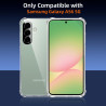 Vauki Coque pour Samsung Galaxy A56 5G avec 3 Protection D'écran Verre Trempé, TPU Bumper Transparente Case, [Coussin d'air Inté