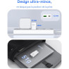 TOPADRE Chargeur USB C 30W Mini, Prise USB C Compact pour iPhone, 2 Ports Chargeur Rapide, Adaptateur Secteur USB C pour iPhone 