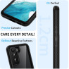 ZhuoFan Coque pour Samsung Galalxy S22 5G avec Protection D'écran Intégré,360° Integrale Antichoc Anti-Rayures Transparent Rigid