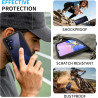 ZhuoFan Coque pour Samsung Galalxy 15 5G/4G avec Protection D'écran Intégré,360° Integrale Antichoc Anti-Rayures Transparent Rig