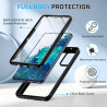 ZhuoFan Coque pour Samsung Galalxy S20 FE 5G/4G avec Protection D'écran Intégré,360° Integrale Antichoc Anti-Rayures Transparent