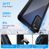 ZhuoFan Coque pour Samsung Galalxy S20 FE 5G/4G avec Protection D'écran Intégré,360° Integrale Antichoc Anti-Rayures Transparent