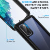 ZhuoFan Coque pour Samsung Galalxy S20 FE 5G/4G avec Protection D'écran Intégré,360° Integrale Antichoc Anti-Rayures Transparent