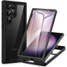 ZhuoFan Coque pour Samsung Galalxy S23 Ultra 5G avec Protection D'écran Intégré,360° Integrale Antichoc Anti-Rayures Transparent