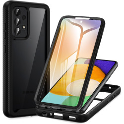 ZhuoFan Coque pour Samsung Galalxy A52s 5G / A52 5G/4G avec Protection D'écran Intégré,360° Integrale Antichoc Anti-Rayures Tran