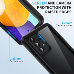 ZhuoFan Coque pour Samsung Galalxy A52s 5G / A52 5G/4G avec Protection D'écran Intégré,360° Integrale Antichoc Anti-Rayures Tran