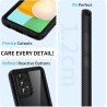 ZhuoFan Coque pour Samsung Galalxy A52s 5G / A52 5G/4G avec Protection D'écran Intégré,360° Integrale Antichoc Anti-Rayures Tran