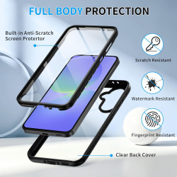 ZhuoFan Coque pour Samsung Galaxy A56 5G / A36 5G / A37 5G avec Protection D'écran Intégré,360° Integrale Antichoc Anti-Rayures 