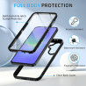 ZhuoFan Coque pour Samsung Galaxy A56 5G / A36 5G / A37 5G avec Protection D'écran Intégré,360° Integrale Antichoc Anti-Rayures 