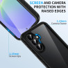 ZhuoFan Coque pour Samsung Galaxy A56 5G / A36 5G / A37 5G avec Protection D'écran Intégré,360° Integrale Antichoc Anti-Rayures 