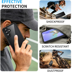 ZhuoFan Coque pour Samsung Galaxy A56 5G / A36 5G / A37 5G avec Protection D'écran Intégré,360° Integrale Antichoc Anti-Rayures 