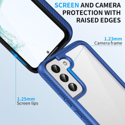 ZhuoFan Coque pour Samsung Galalxy S22 5G avec Protection D'écran Intégré,360° Integrale Antichoc Anti-Rayures Transparent Rigid