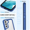 ZhuoFan Coque pour Samsung Galalxy S22 5G avec Protection D'écran Intégré,360° Integrale Antichoc Anti-Rayures Transparent Rigid