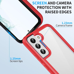 ZhuoFan Coque pour Samsung Galalxy S22 5G avec Protection D'écran Intégré,360° Integrale Antichoc Anti-Rayures Transparent Rigid