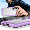 ZhuoFan Coque pour Samsung Galalxy S22 5G avec Protection D'écran Intégré,360° Integrale Antichoc Anti-Rayures Transparent Rigid